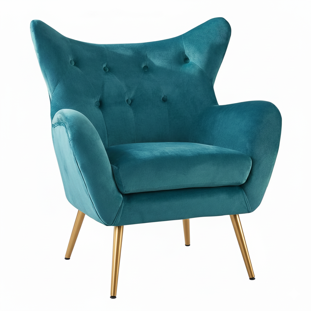 Chair - Wingback (Teal, Green, Ivory, Navy, Orange)