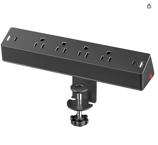 *Tabletop Power Strip with USB Ports