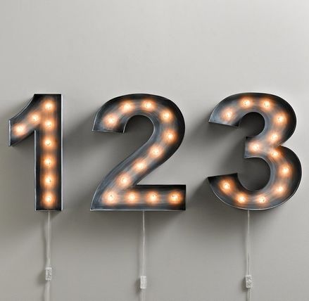Vintage Illuminated Marquee Letters, Numbers & Symbols