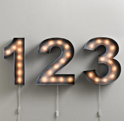Vintage Illuminated Marquee Letters, Numbers & Symbols