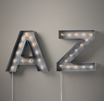 Vintage Illuminated Marquee Letters, Numbers & Symbols